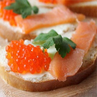 Бутерброд «Ассорти рыбное» 1шт.