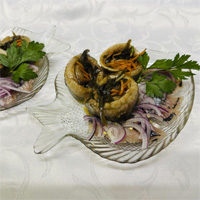 Рулет из сельди с овощами