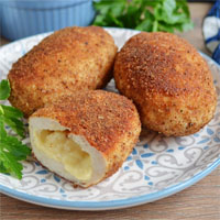 Зраза из курицы с сыром 